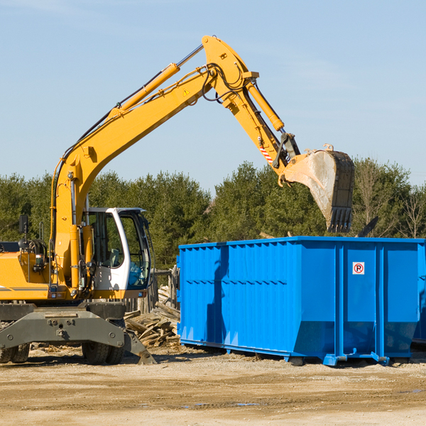 can i choose the location where the residential dumpster will be placed in Palmyra Maine